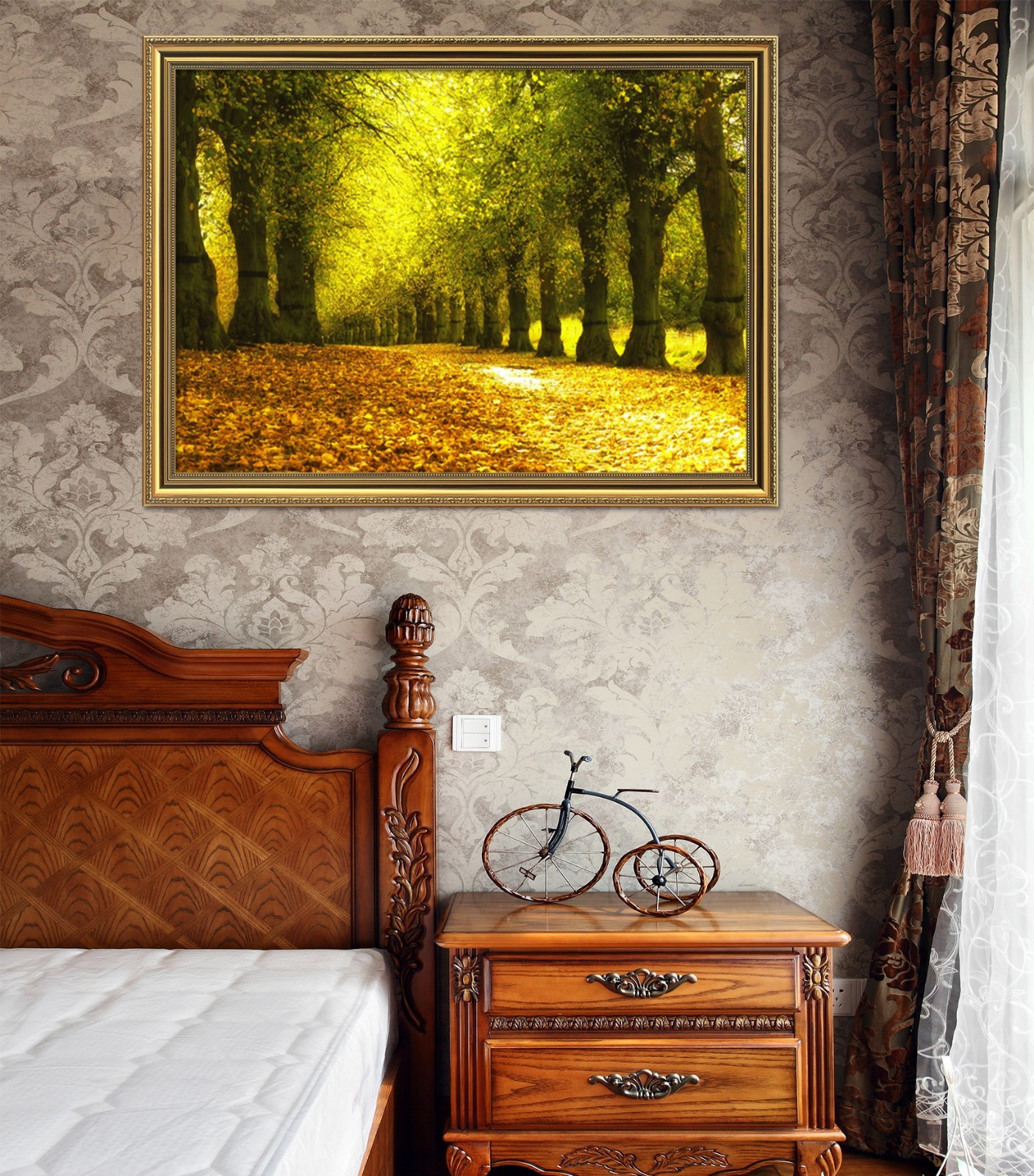 3D Leaves Everywhere 55 Framed Poster Home Decor Print Painting Art AJ WALLPAPER