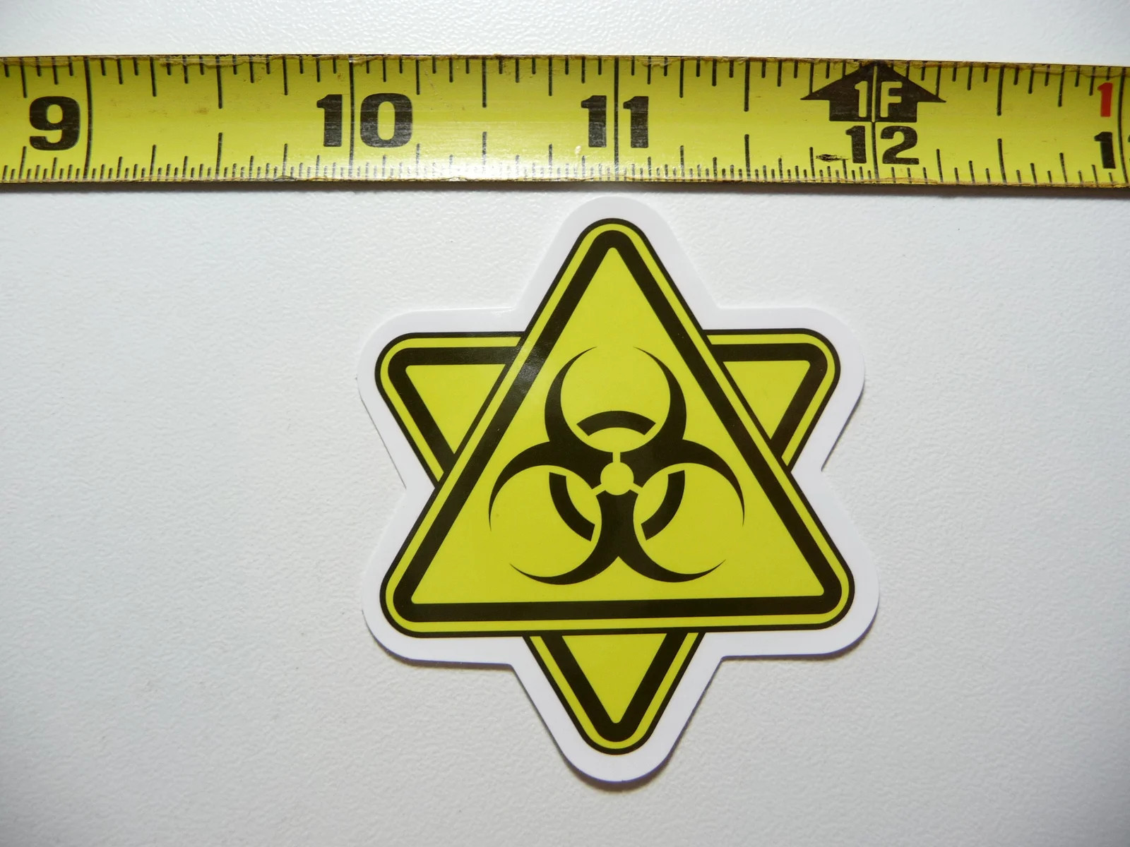 DANGER CAUTION BIOHAZARD SMALL STICKER DECAL BUSINESS COMPANY POLICY DOOR