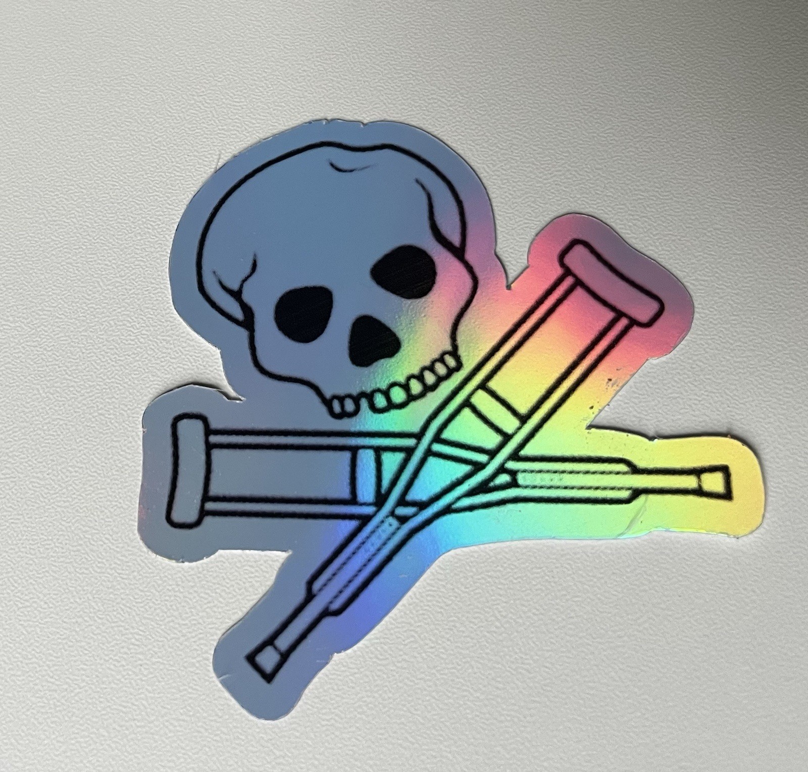 Jackass Skull Logo 3 Inch Waterproof Holographic Vinyl Sticker