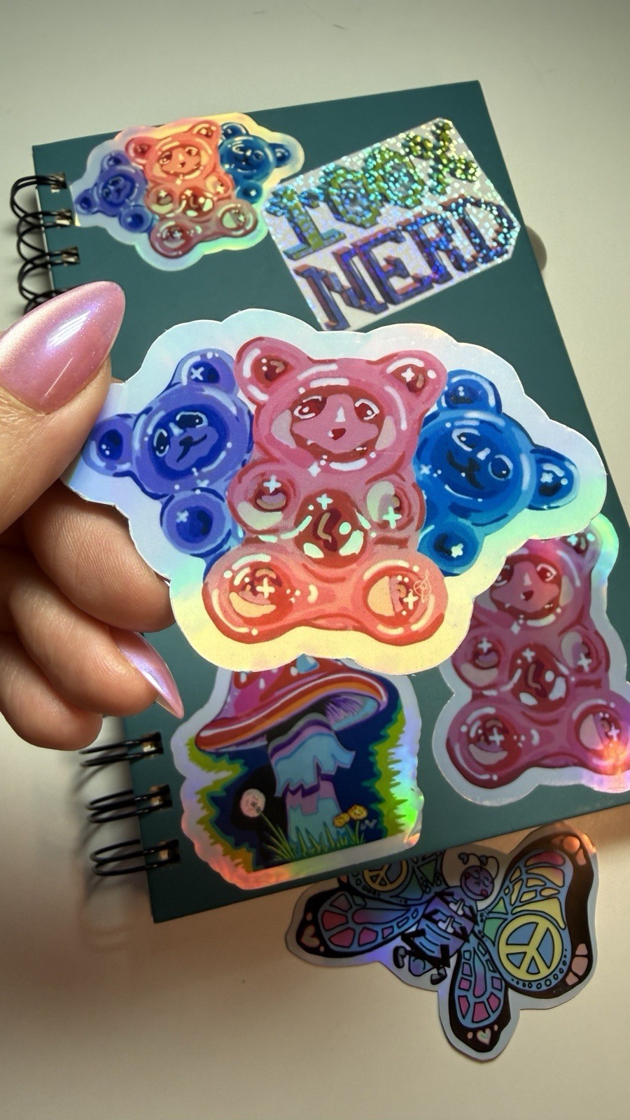 Gummy Bears Holographic Vinyl Sticker | 3" | Original Art by Sara Rose