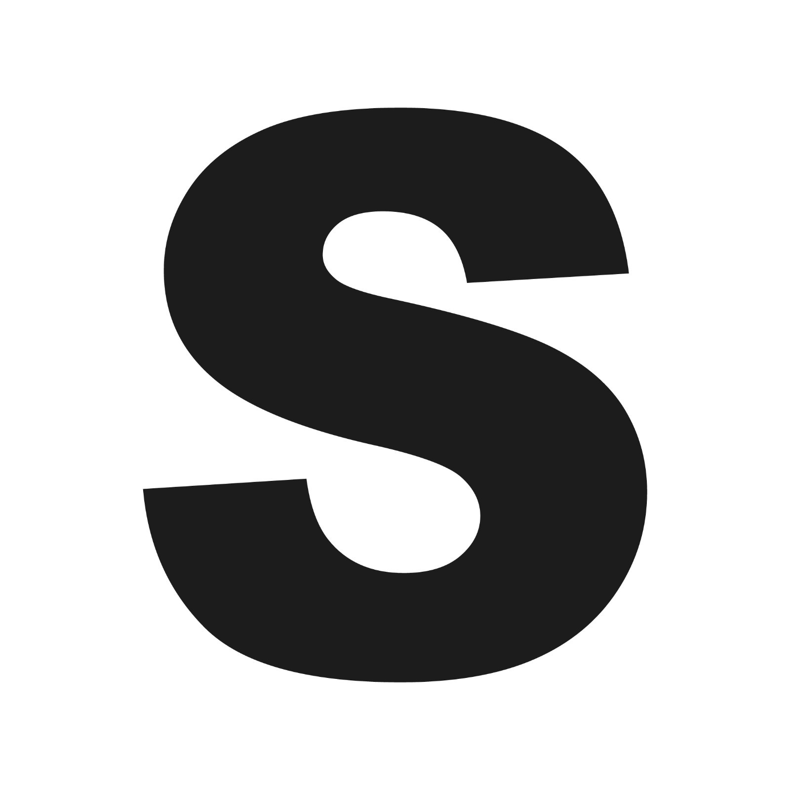 Letter S Initial Arial Black font Vinyl Sticker Decal Monogram Diploma