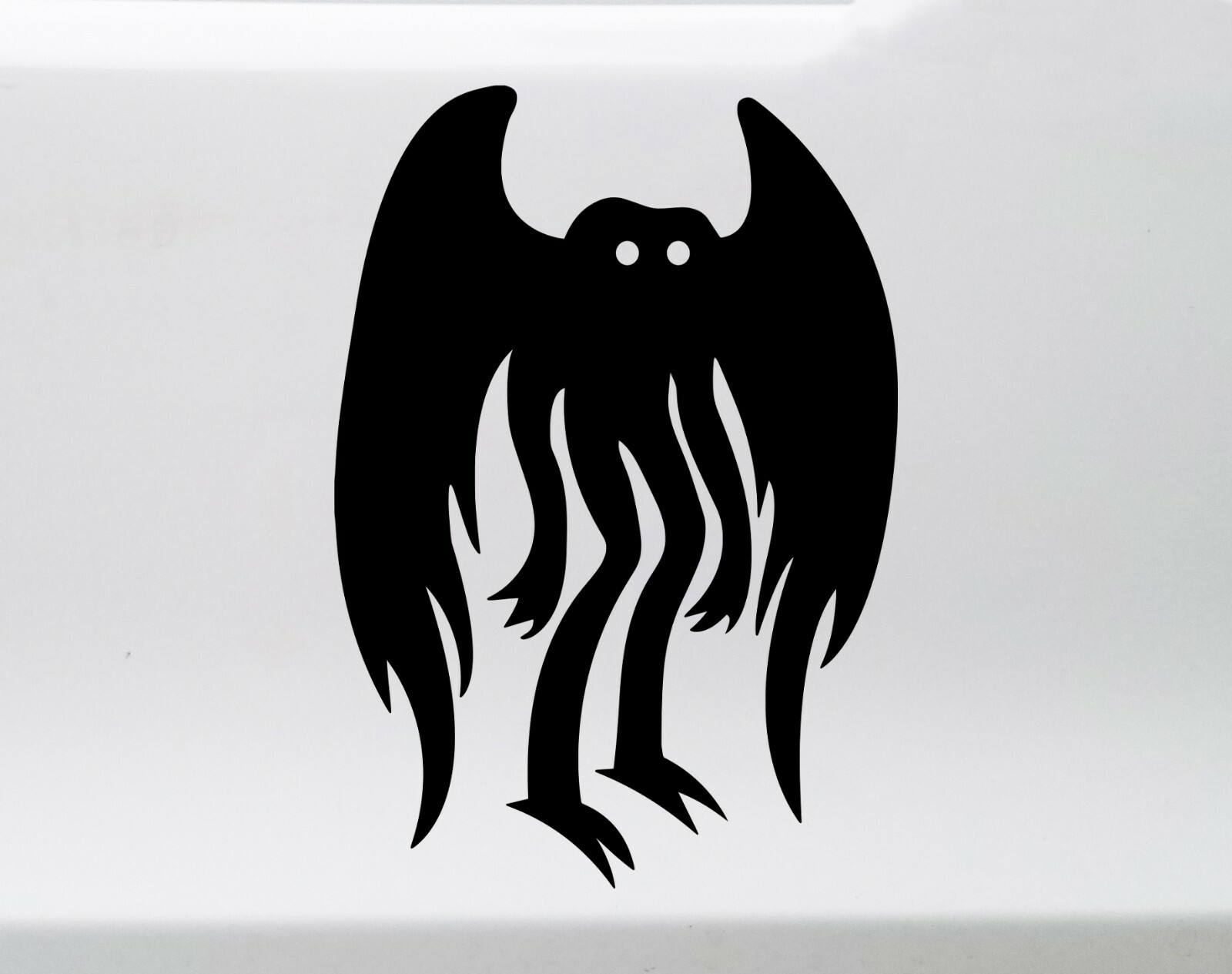 Mothman Vinyl Decal V1 – Cryptid Moth WV Folklore – Die Cut Sticker
