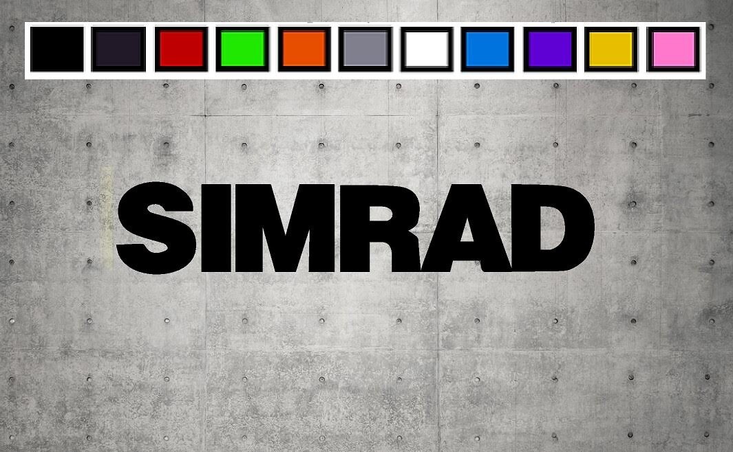 Simrad LOGO Vinyl Decal Sticker Emblem Car Truck Window 4" 6" 8"