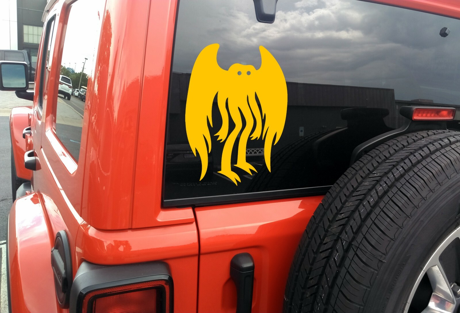 Mothman Vinyl Decal V1 – Cryptid Moth WV Folklore – Die Cut Sticker