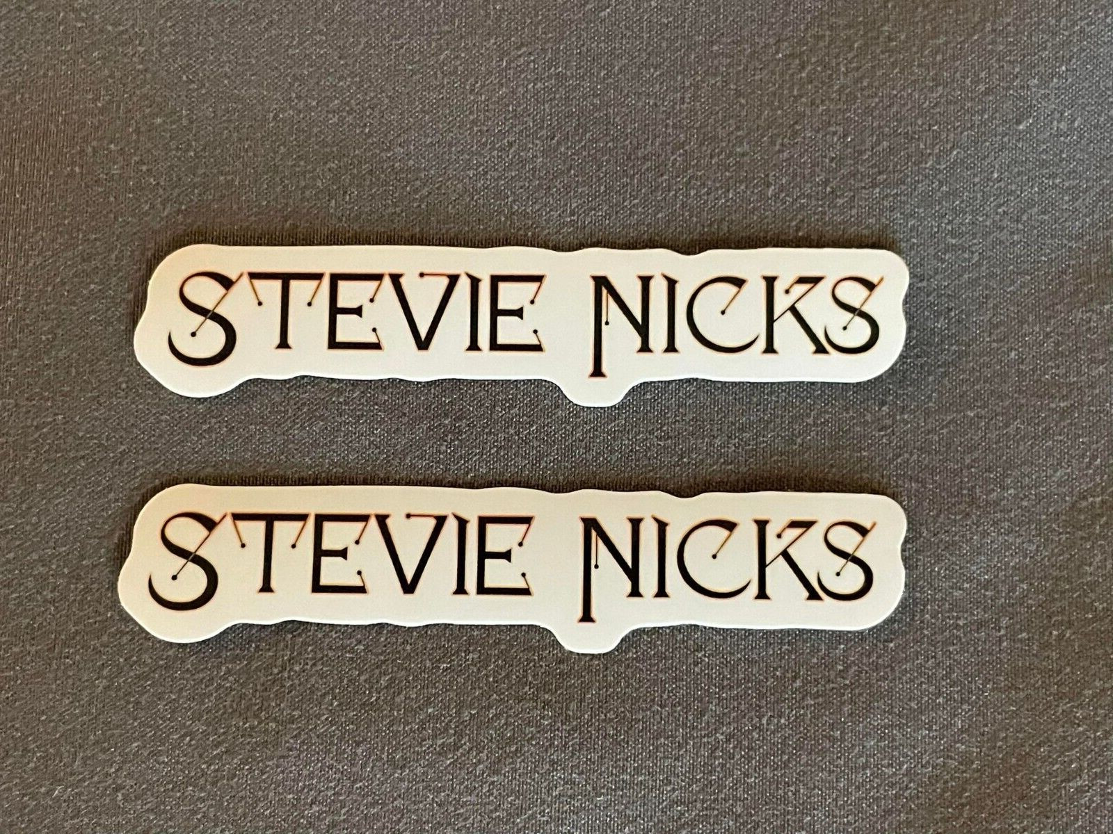 Lot (2) STEVIE NICKS 5/8" x 3 1/2" Band Stickers FAST FREE SHIP! Fleetwood Mac