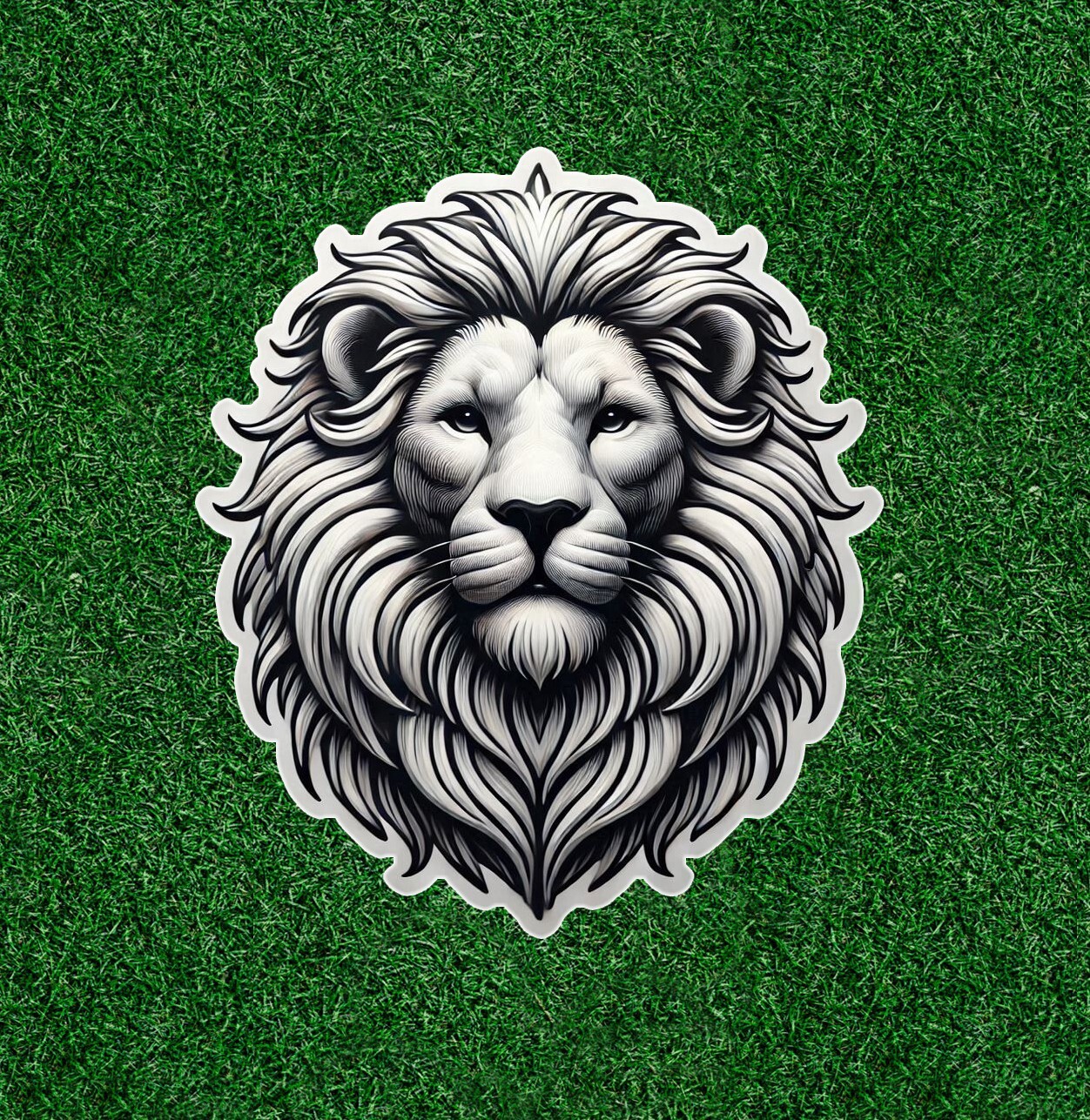 Beautiful Lion head vinyl sticker decal – many sizes available