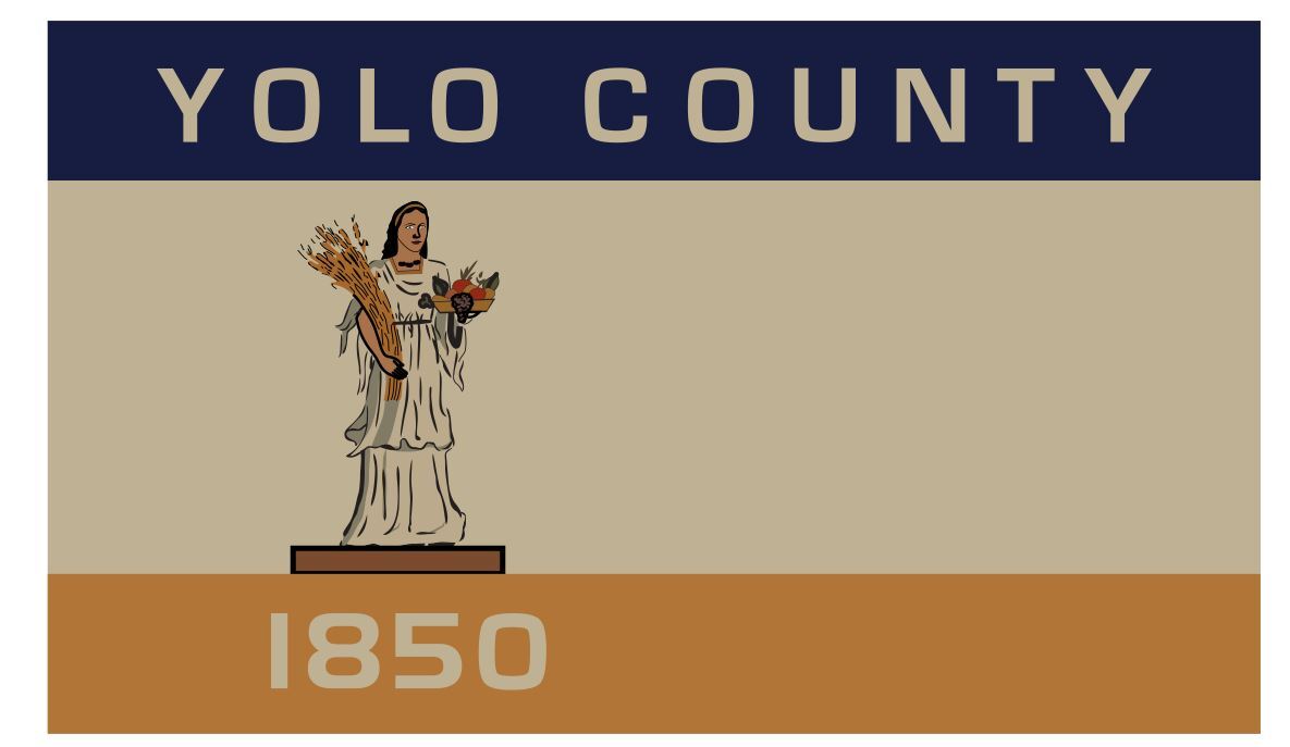 Yolo County California Flag Sticker Decal F768