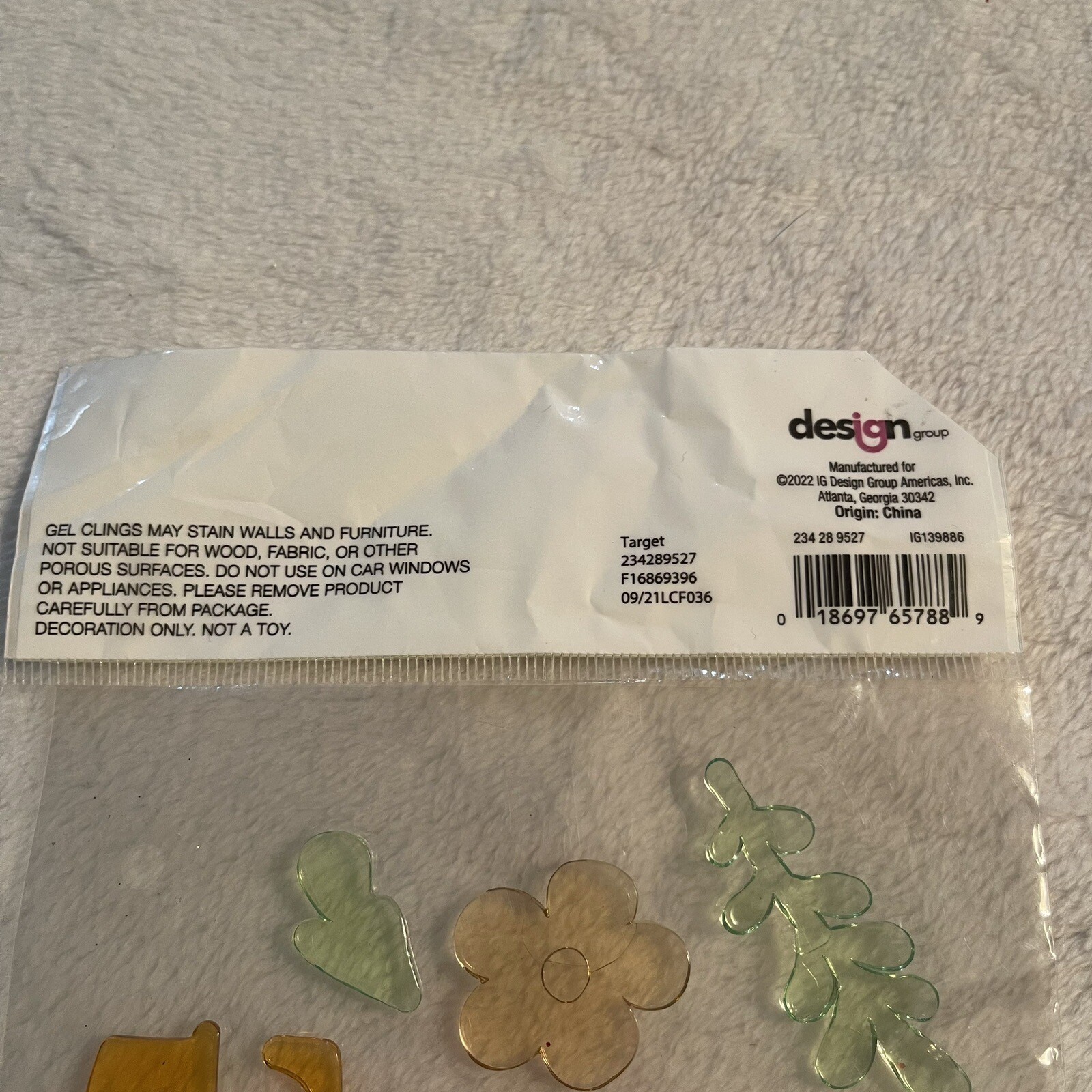 Window Gel Clings Hello Spring Flowers Teacher Supply Decor