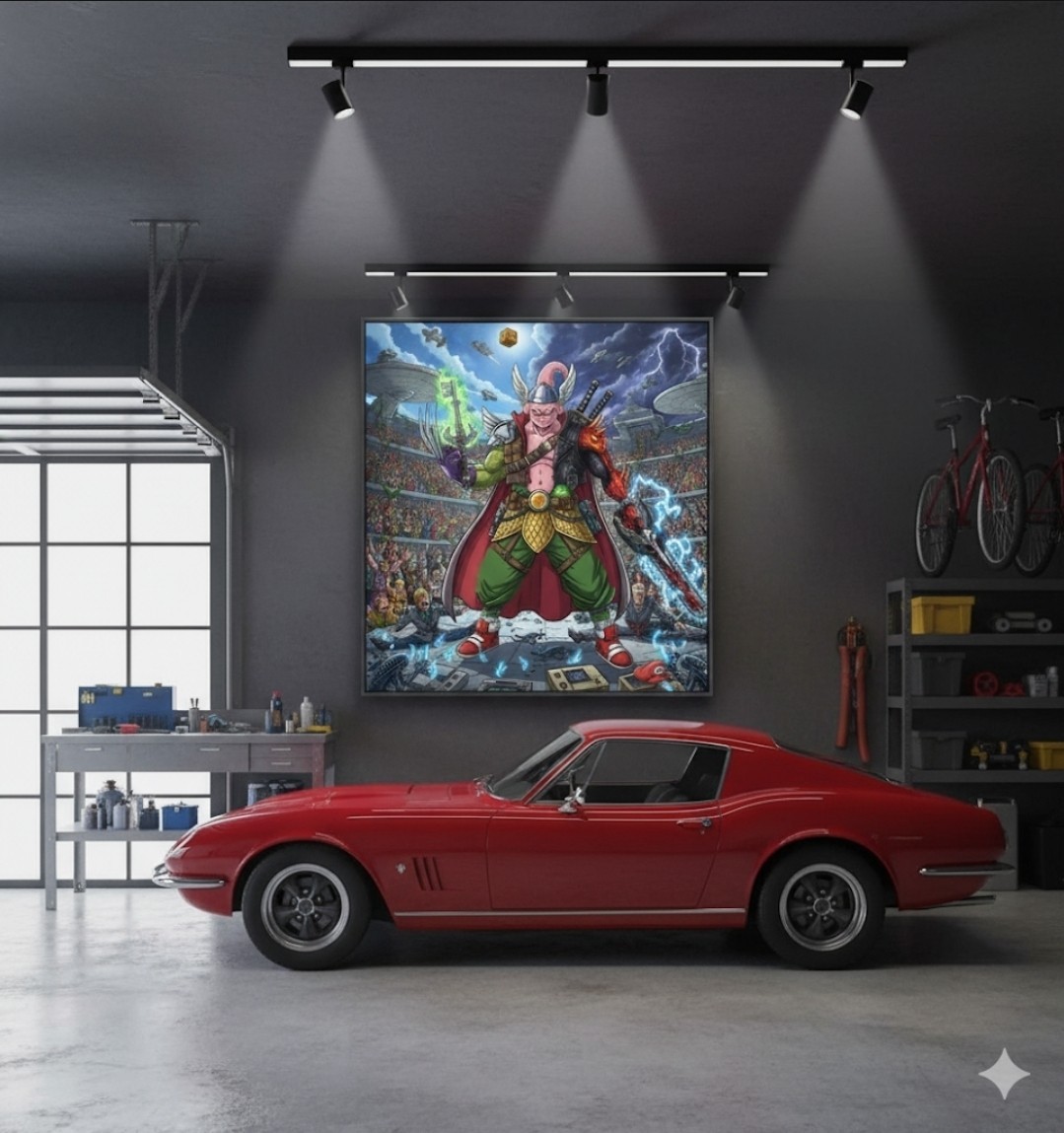 Pop Culture Poster Collection Majin BU Multiverse Hero Absorbed Fan Art