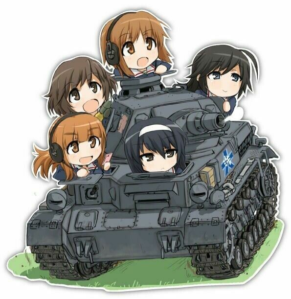 Girls und Panzer Anime JDM Car Window Decal Sticker 001