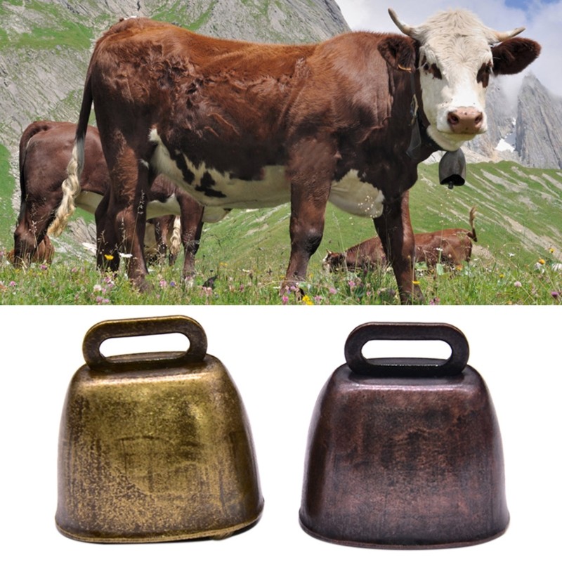 3Pcs Durable Brass Bells for Farm Animal Cattle Goat Farm Loud Bronze Bell