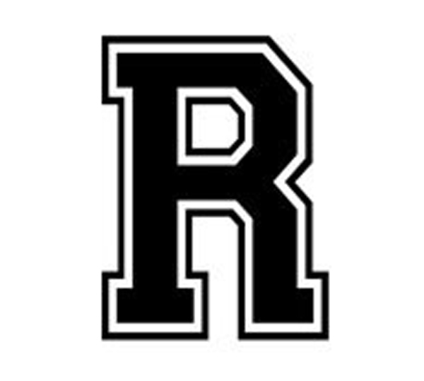 Varsity College Lettering – Letter R – Car Tablet Vinyl Decal