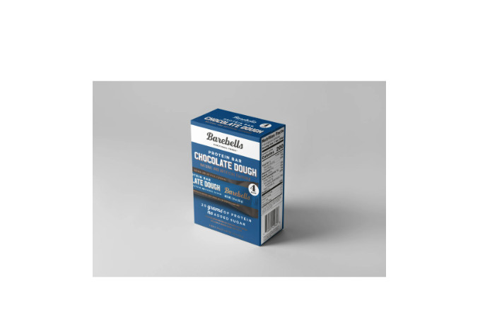 Barebells Protein Bars with 20g High Protein,1.9oz Bars,Chocolate Dough-4Counts.