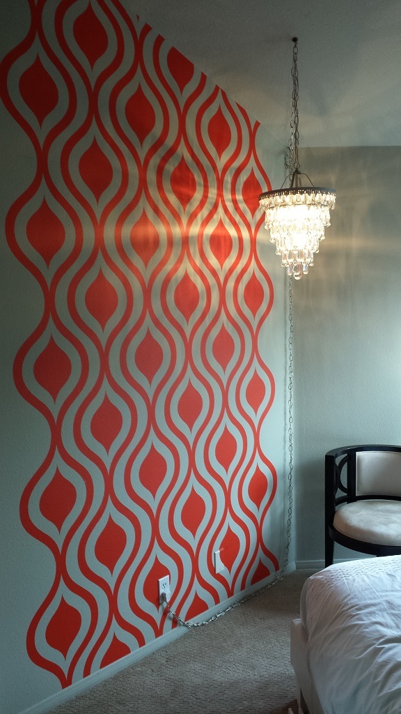 Mid Century Modern Wall Decor, Ogee Wall Decal, Geometric Wall Decor