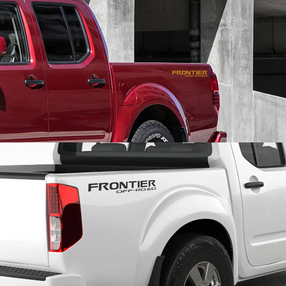 Aftermarket Trunk Bed Side Graphic Decal for Nissan Frontier | 2-Piece Pickup V