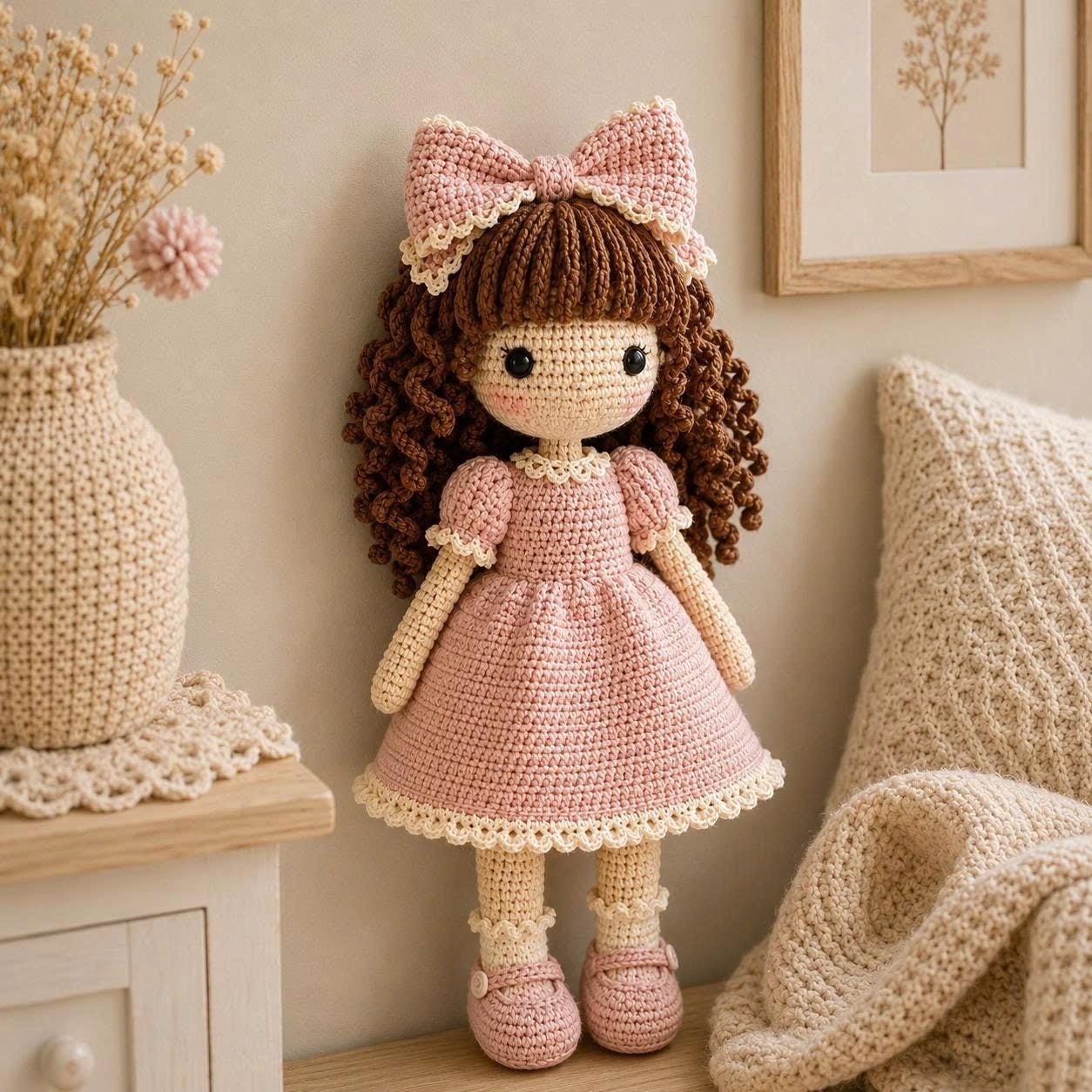 Handmade Custom Crochet Doll Personalized Amigurumi Plush Gift