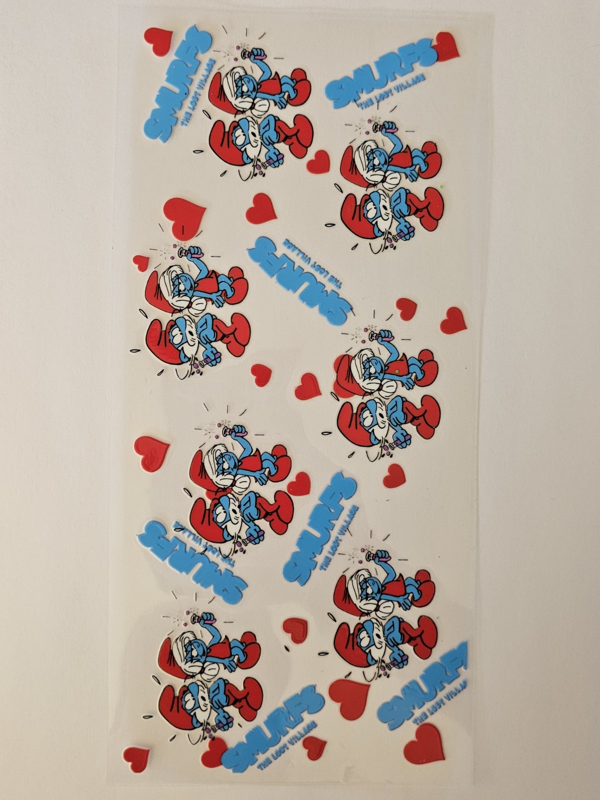Smurfs UV DTF Transfer Sticker Wrap Tumbler UVDTF BUY 10+ GET COMBINED SHIPPING