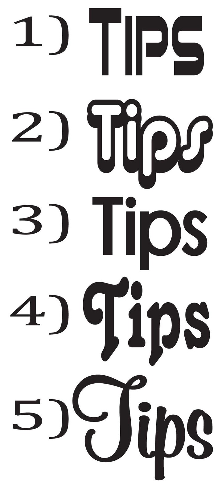 Make your Own TIPS Jar Vinyl Sticker Decal 3"w-5"w (Jar not Included)