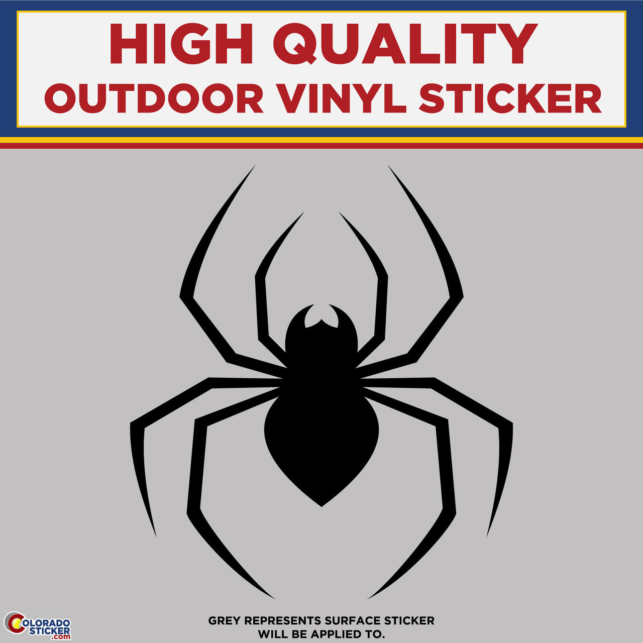 Spider Die Cut, High Quality Vinyl Stickers