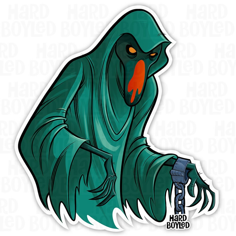 SCOOBY-DOO: PHANTOM SHADOW *TRANSPARENT* VINYL STICKER