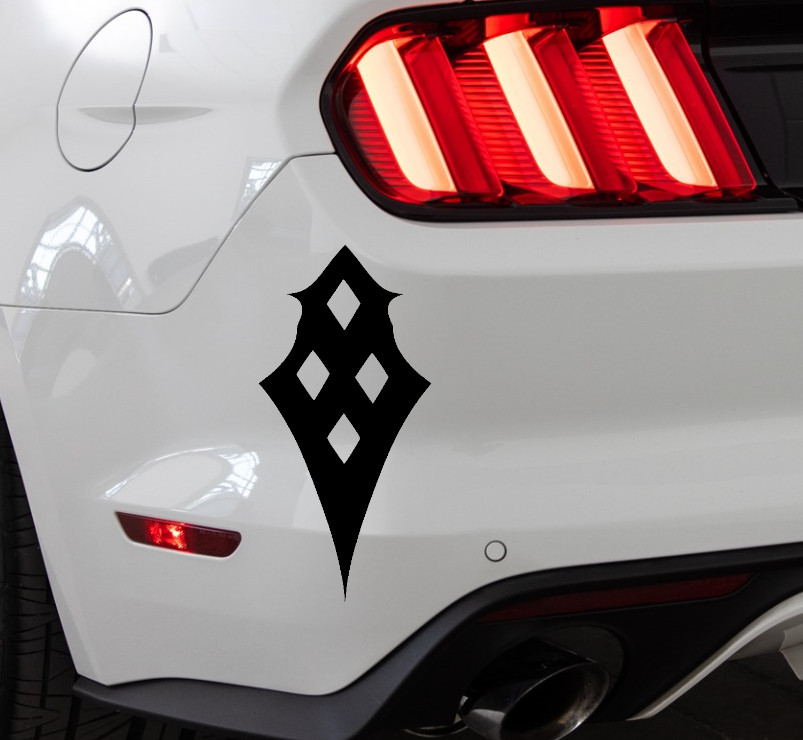 Hive Symbol Destiny Indoor/Outdoor Vinyl Decal Matte Black/White