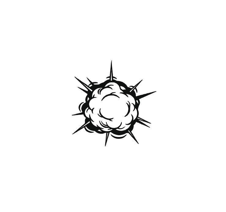 Bomb Vinyl Decal Sticker -Multiple Colors & Sizes- FREE SHIPPING