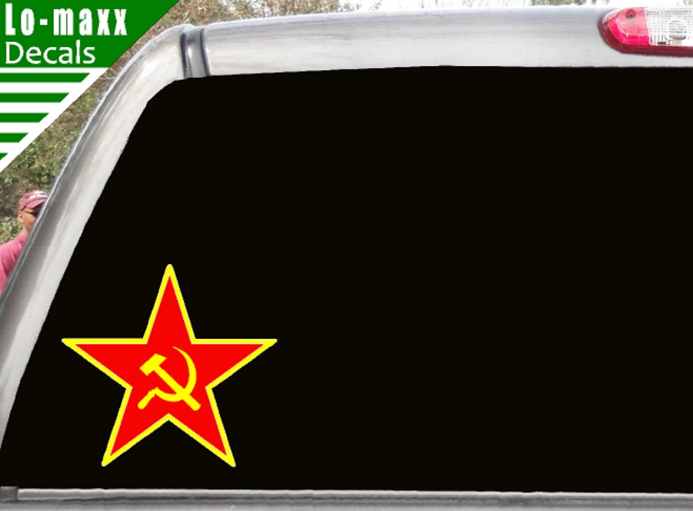 Soviet Union CCCP Hammer & Sickle Star Superior Quality Printed Vinyl Sticker