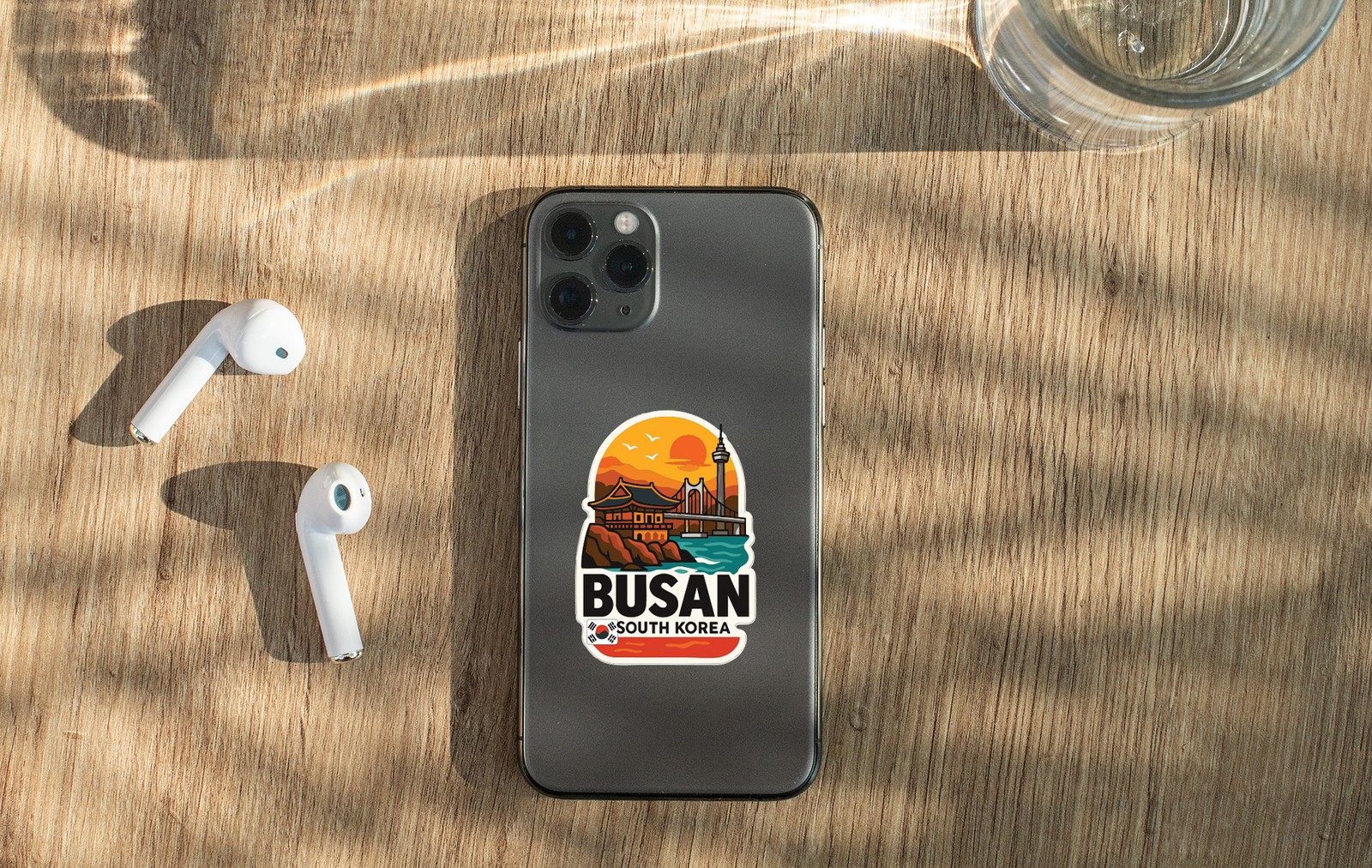 Busan South Korea Sticker Decal Vinyl Die-Cut City Skyline Landmark Design