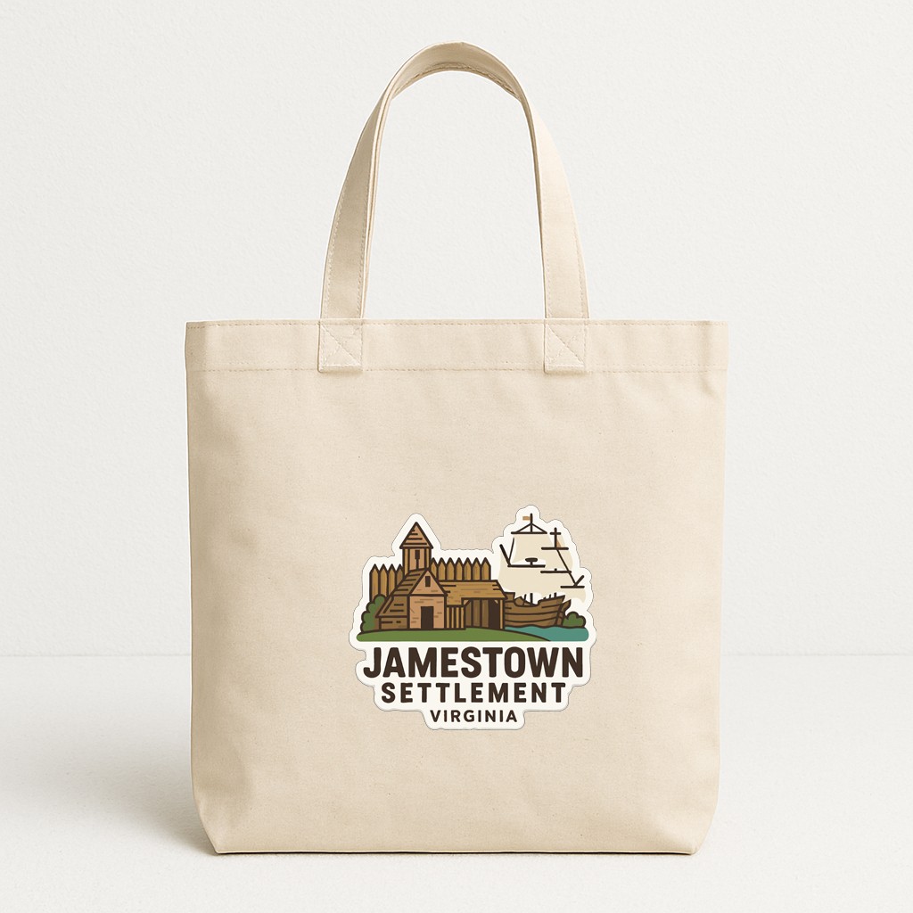 Jamestown Settlement Virginia Iron On Heat Transfer Vinyl HTV Die-Cut Symbolic