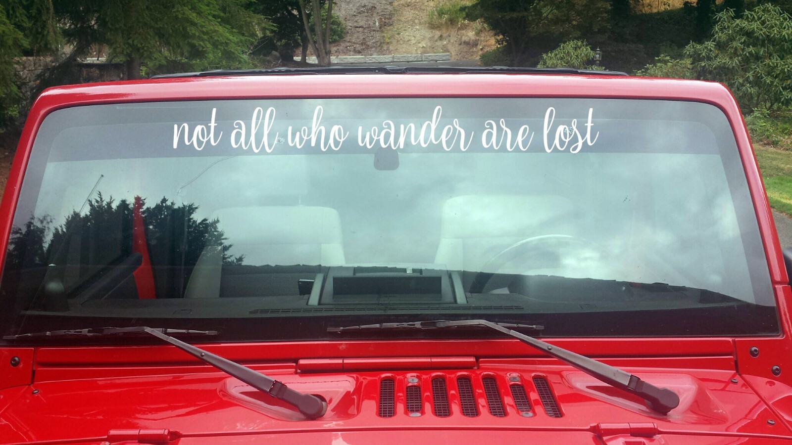 Not All Who Wander Are Lost Vinyl Decal V2 | Wanderlust Travel | Die Cut Sticker
