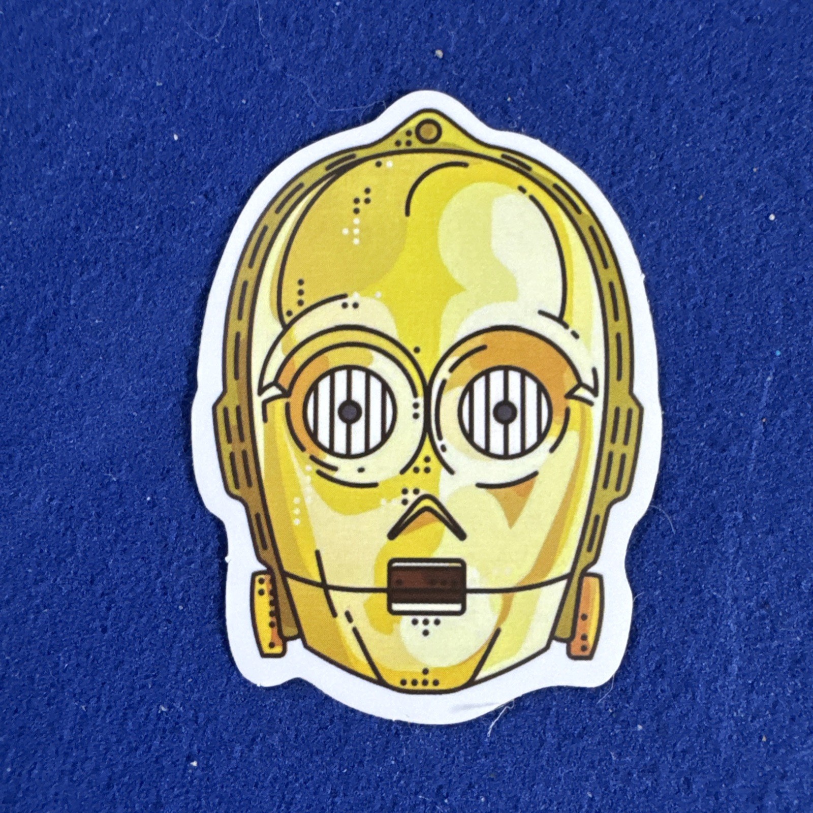 Star Wars Sticker 2.5” Die Cut C-3PO Head Only