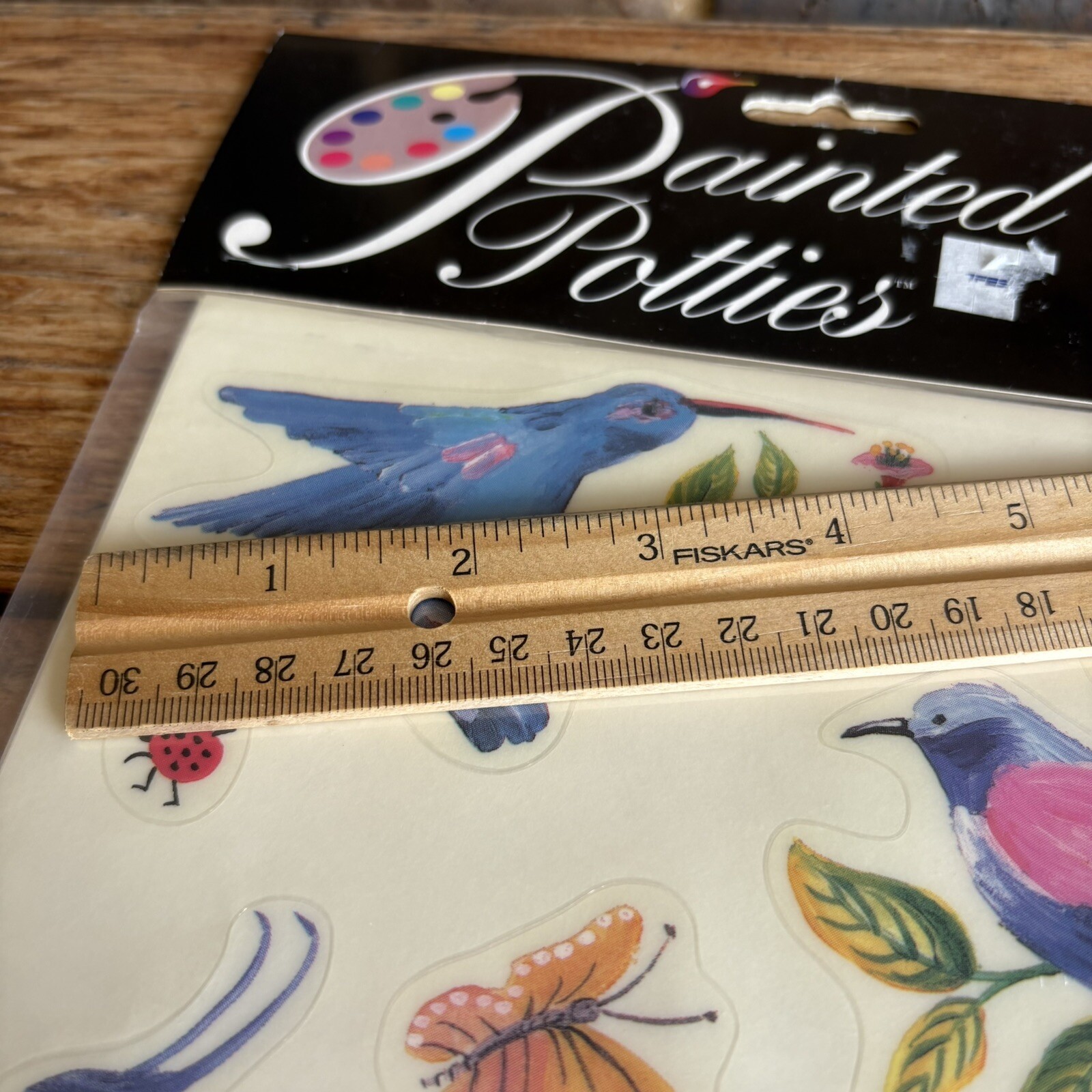 Painted Potties Vintage Bathroom Decals Birds And Butterflies New Old Stock