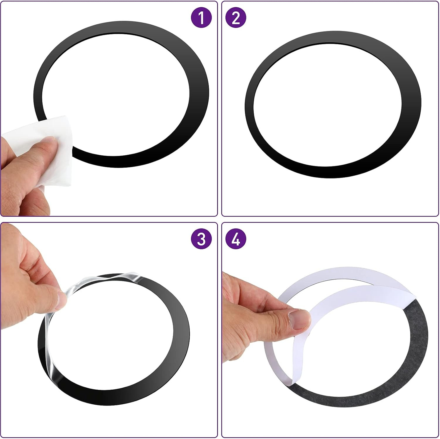 72 Pieces Acrylic Circle Mirror Wall Sticker round Wall Decor Decals Removable D