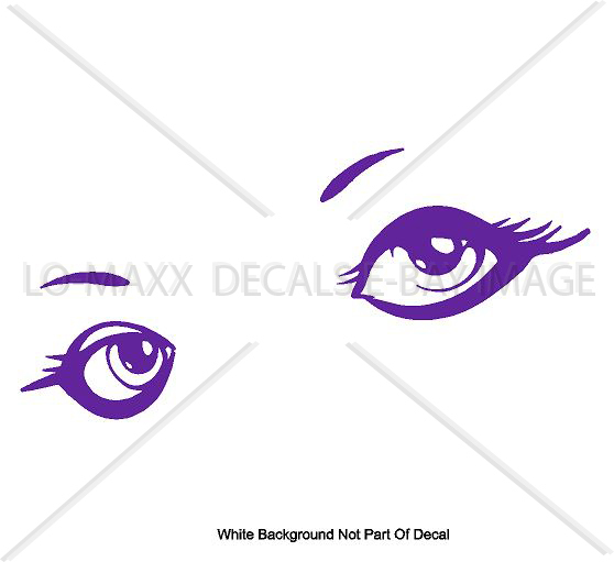 Woman Eyes Beautiful Car Home Decor Fashion Beauty Salon Die Cut Vinyl Decal