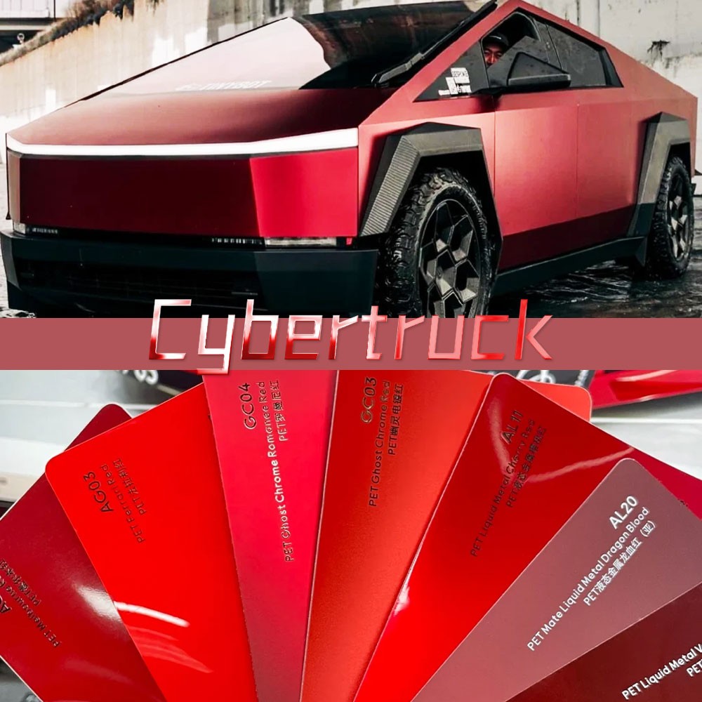 For Tesla Cybertruck PreCut Paint Protection Film PPF Kit Wrap Color Multi-color