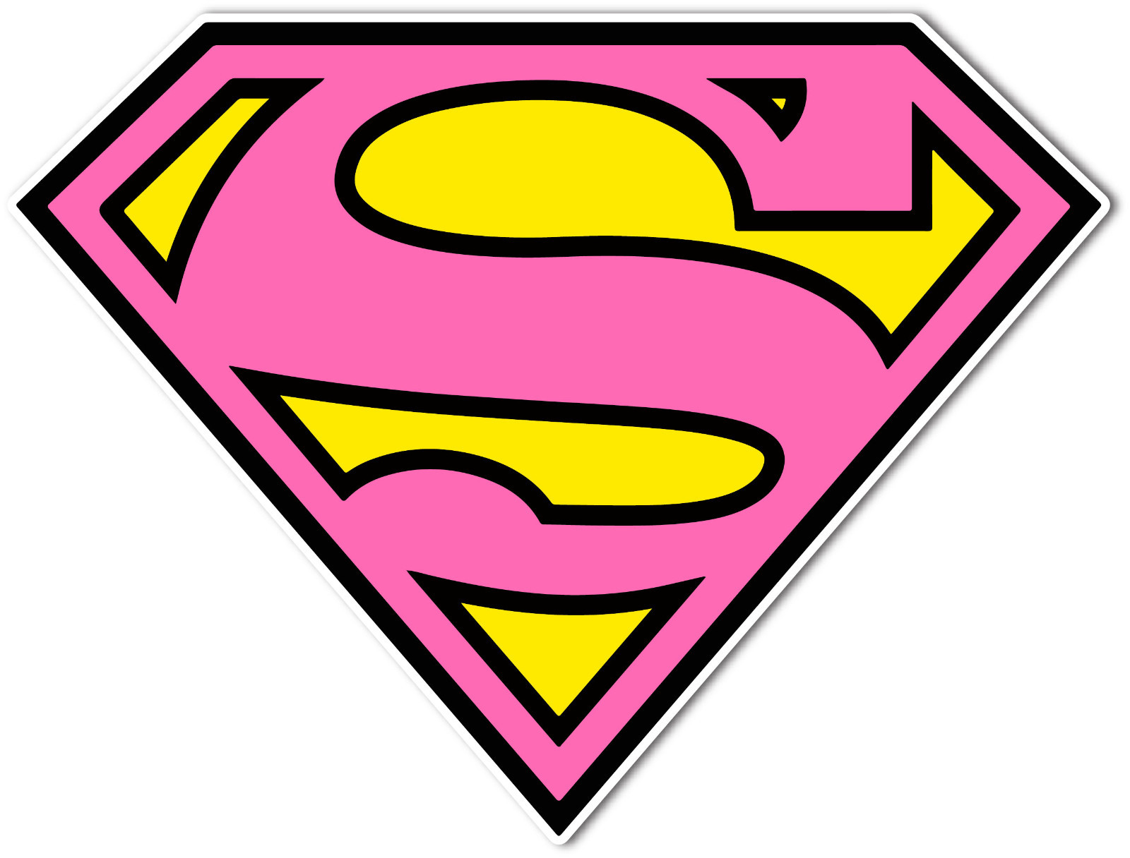 Supergirl shield logo vinyl decal sticker 2.5"x2" set of 2