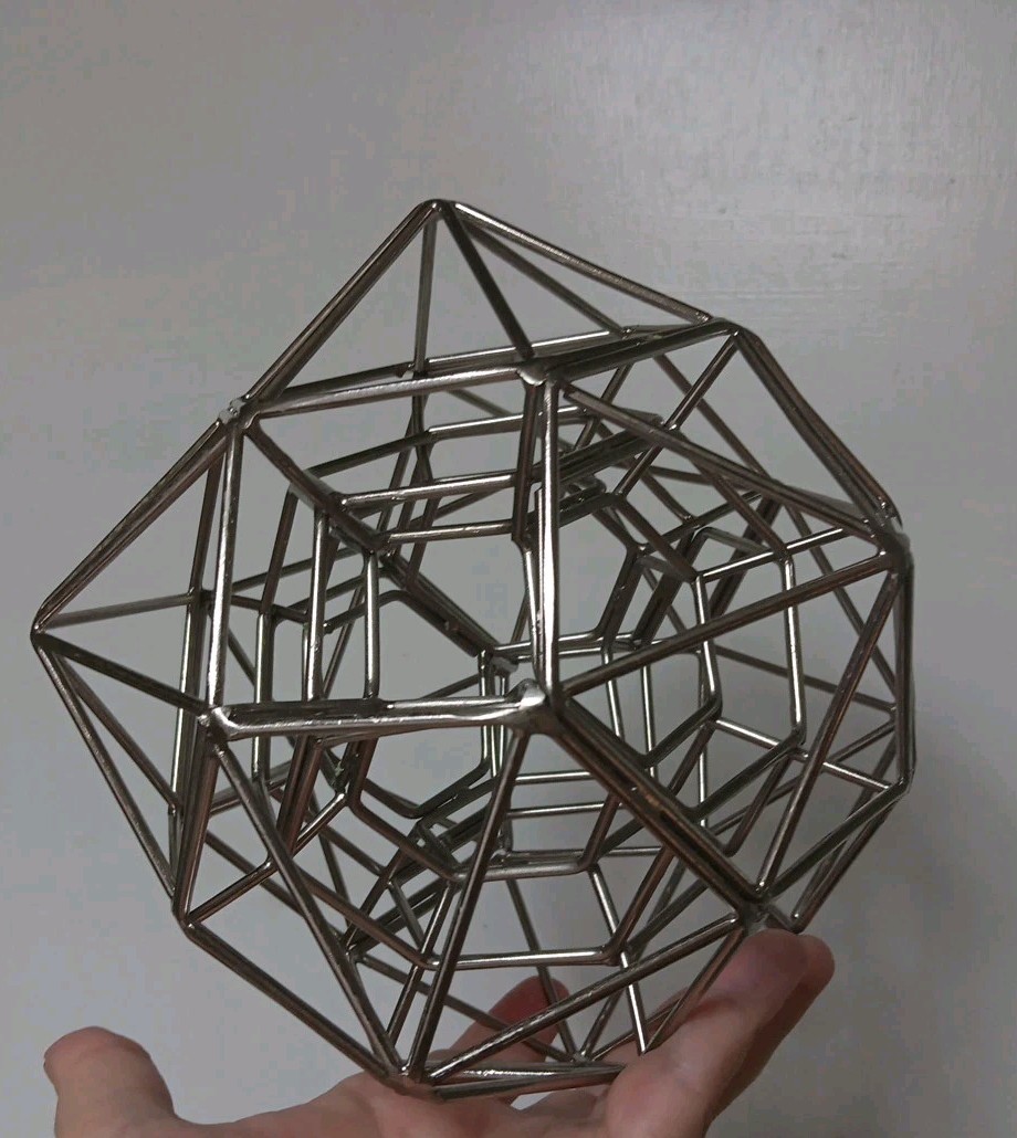 Abstract Art Sculpture Geometric Solid Sacred Geometry Math Class Decor Rare