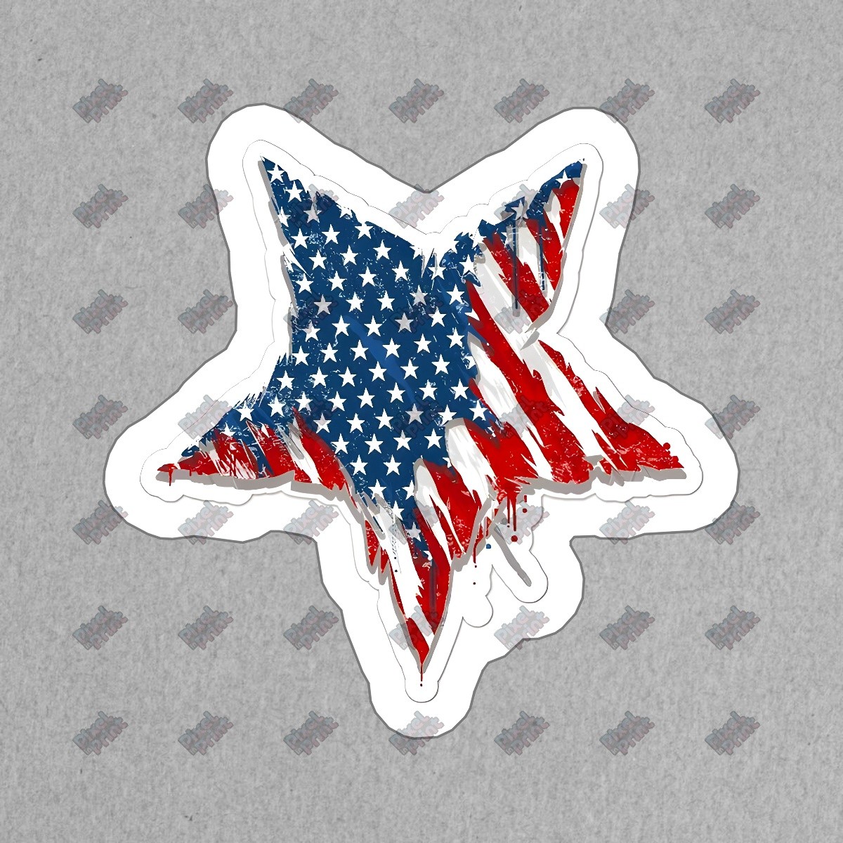 Patriotic Star Vinyl Sticker American Flag Decal USA Love Perfect for #173526