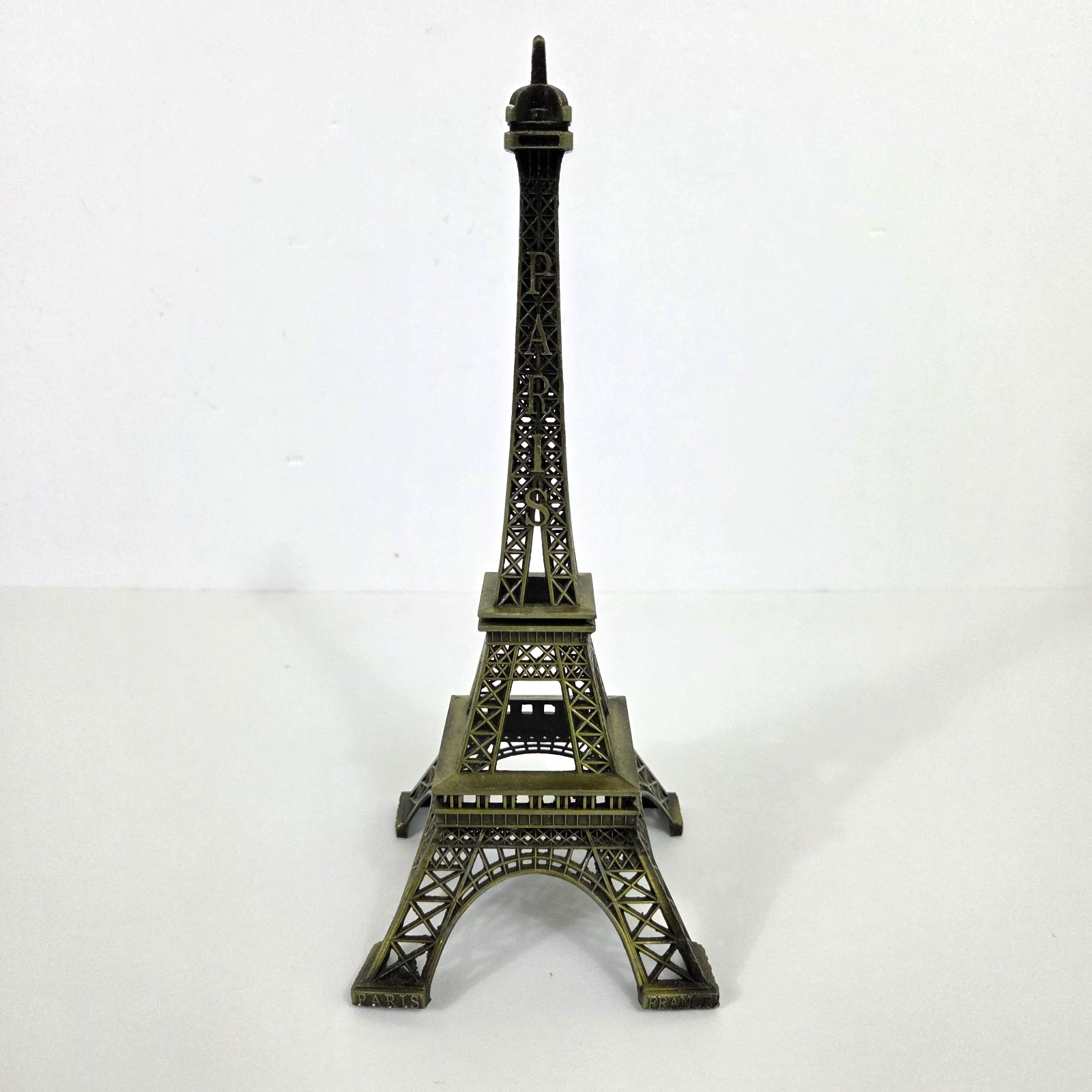 Eiffel Tower Statue Replica 9 Inch 23cm Paris Souvenir Bronze Metal