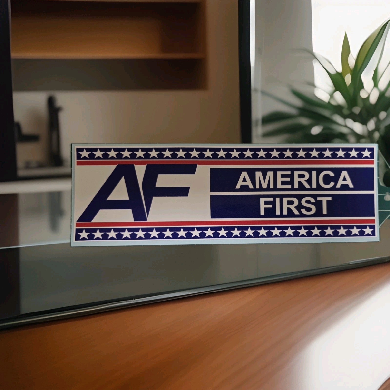 America First Nick Fuentes Vinyl Bumper Sticker Decal • Conservative Design