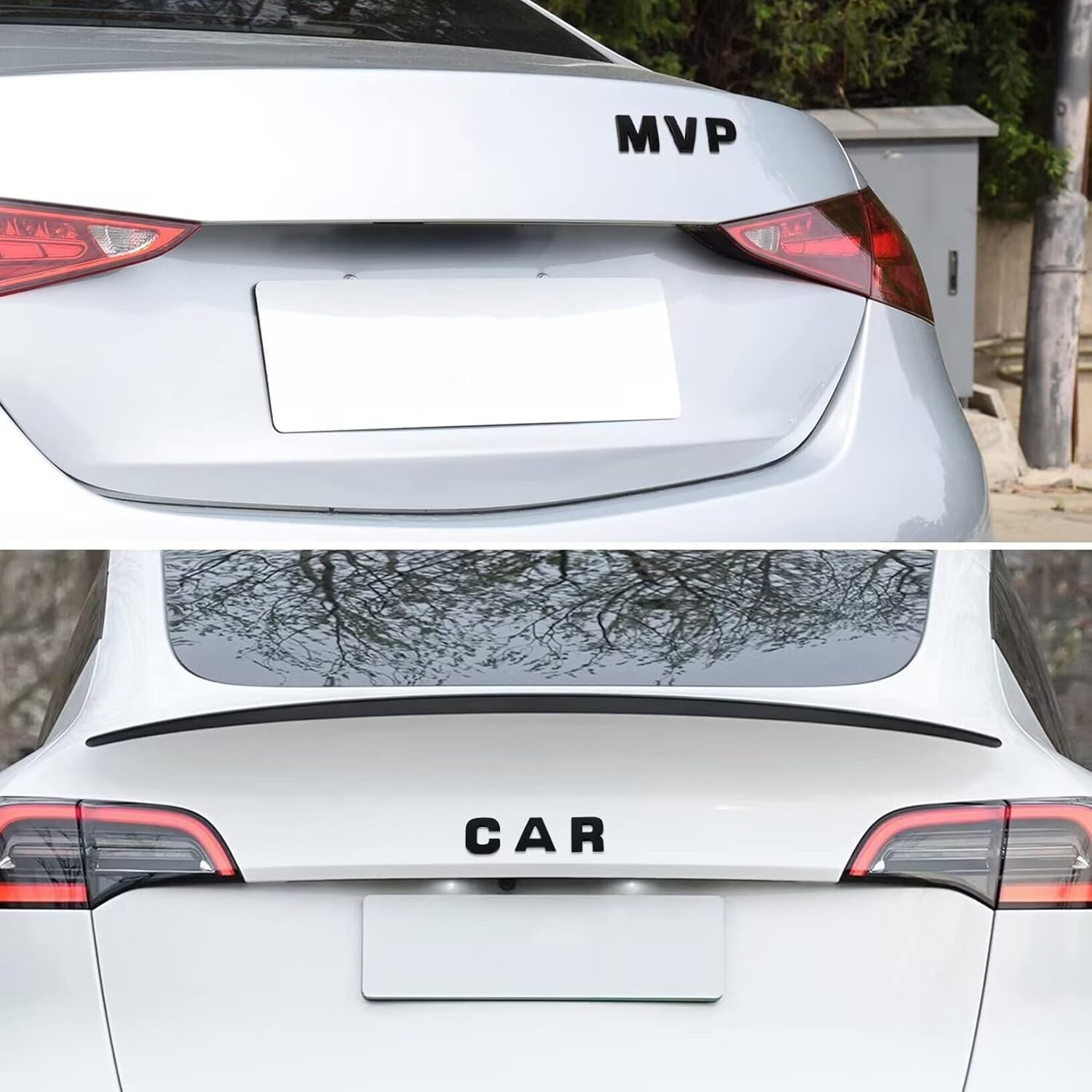 43 pegatinas con letras y emblemas para coche, 3D, cromadas, para bricolaje
