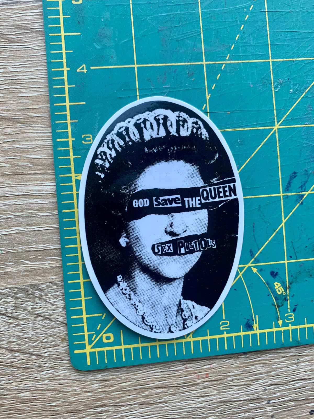 Sex Pistols God Save Queen 3.5 in Music Band Car Decal Sticker FREE SHIPPING