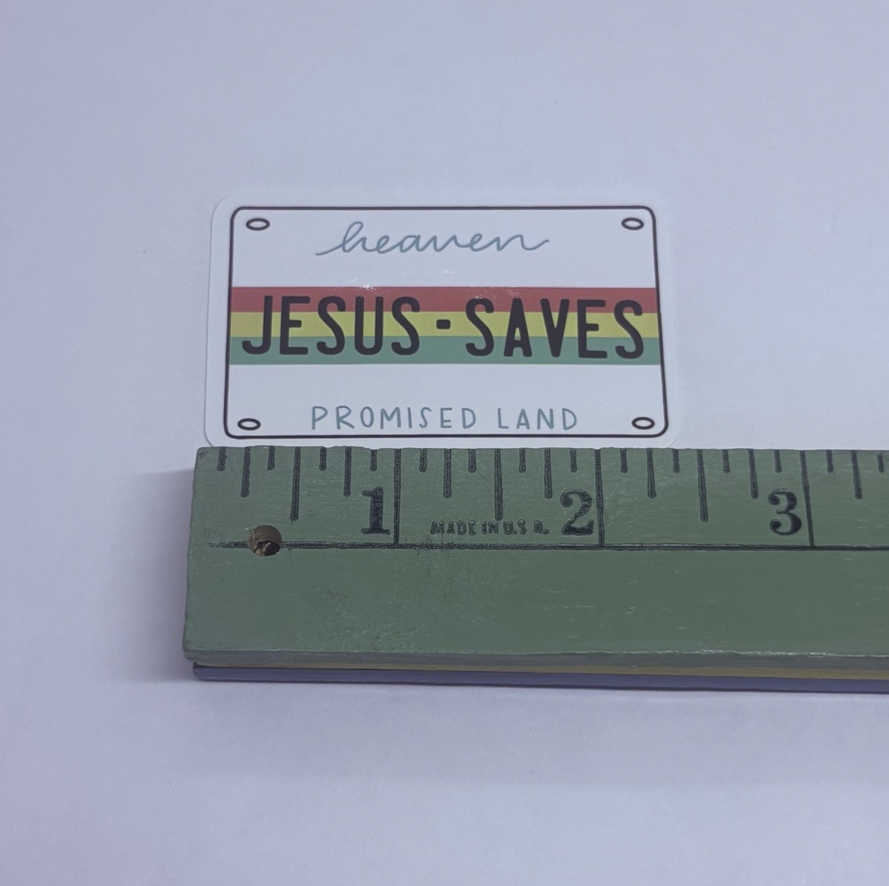 Jesus Saves Novelty License Plate Sticker Art Decor Decal Vinyl Souvenir Tc6