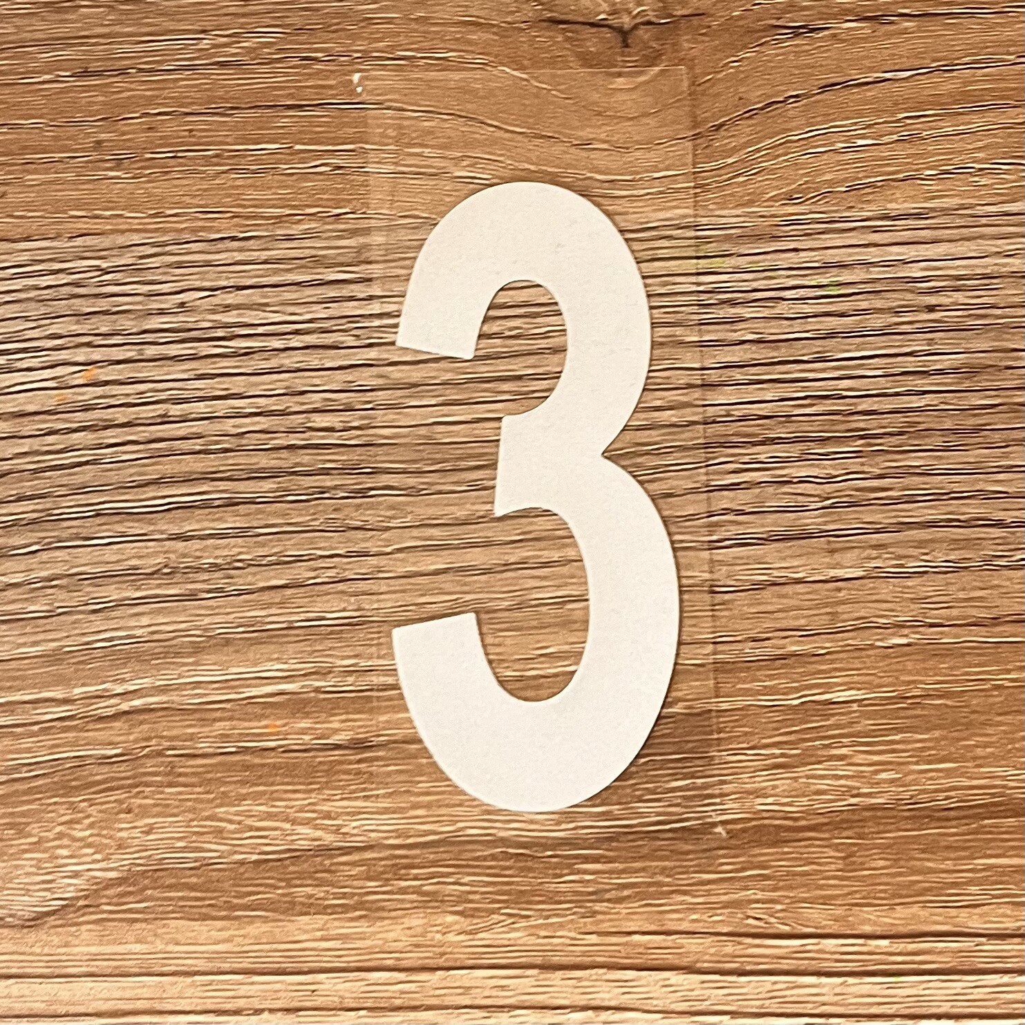 3" Reflective Mailbox Numbers Sticker Decal Die Cut Vinyl Waterproof – “3”