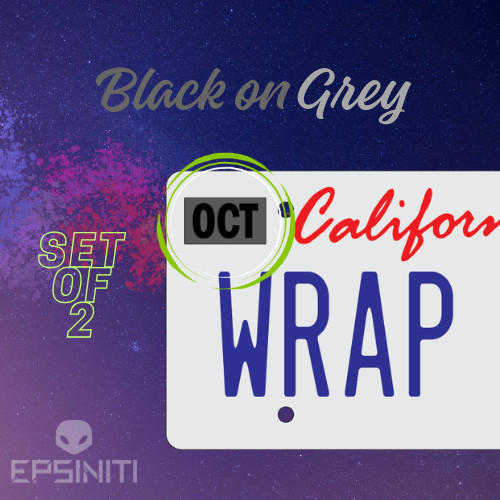 ANY MONTH – California License Plate Wrap DIY Month Sticker