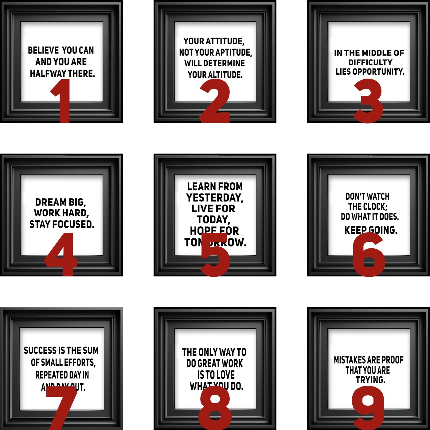 Motivational Wall Art – Peel and Stick Vinyl/removable Wall Decals. 3D illusion.