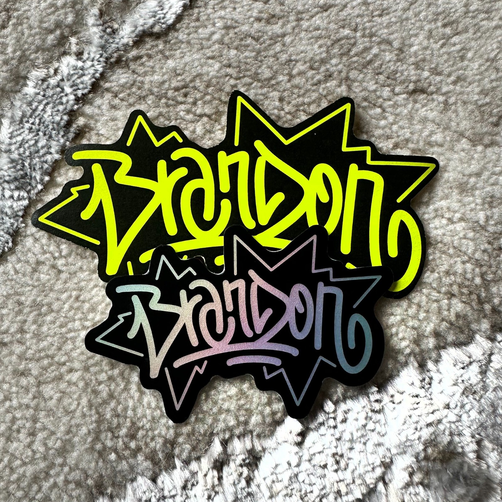 Name Sticker Pack : BRANDON | for school or Office | graffiti | Calligraphy