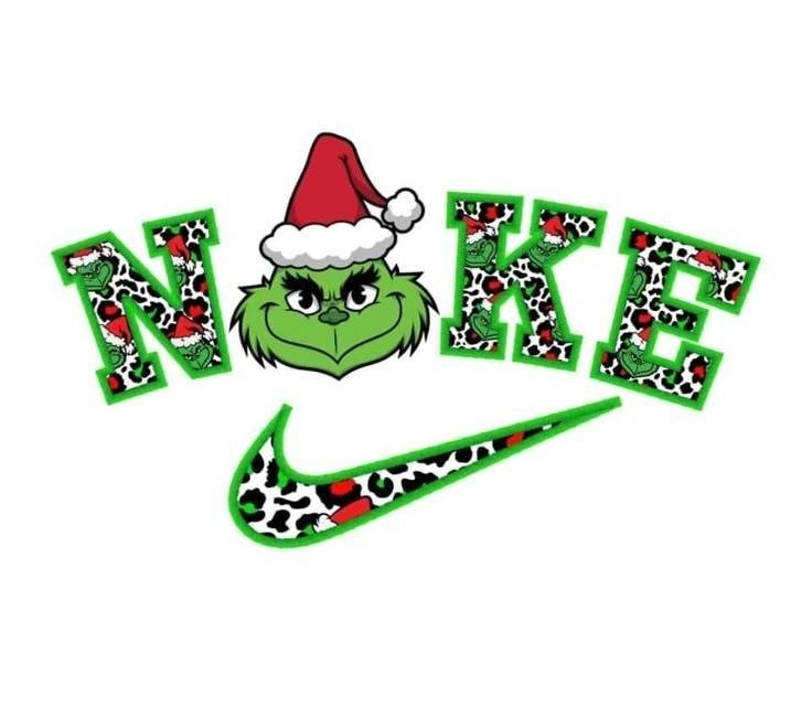 Grinch Nike Sticker Decal Laptop Wall Mirror Cup Tumblr Locker