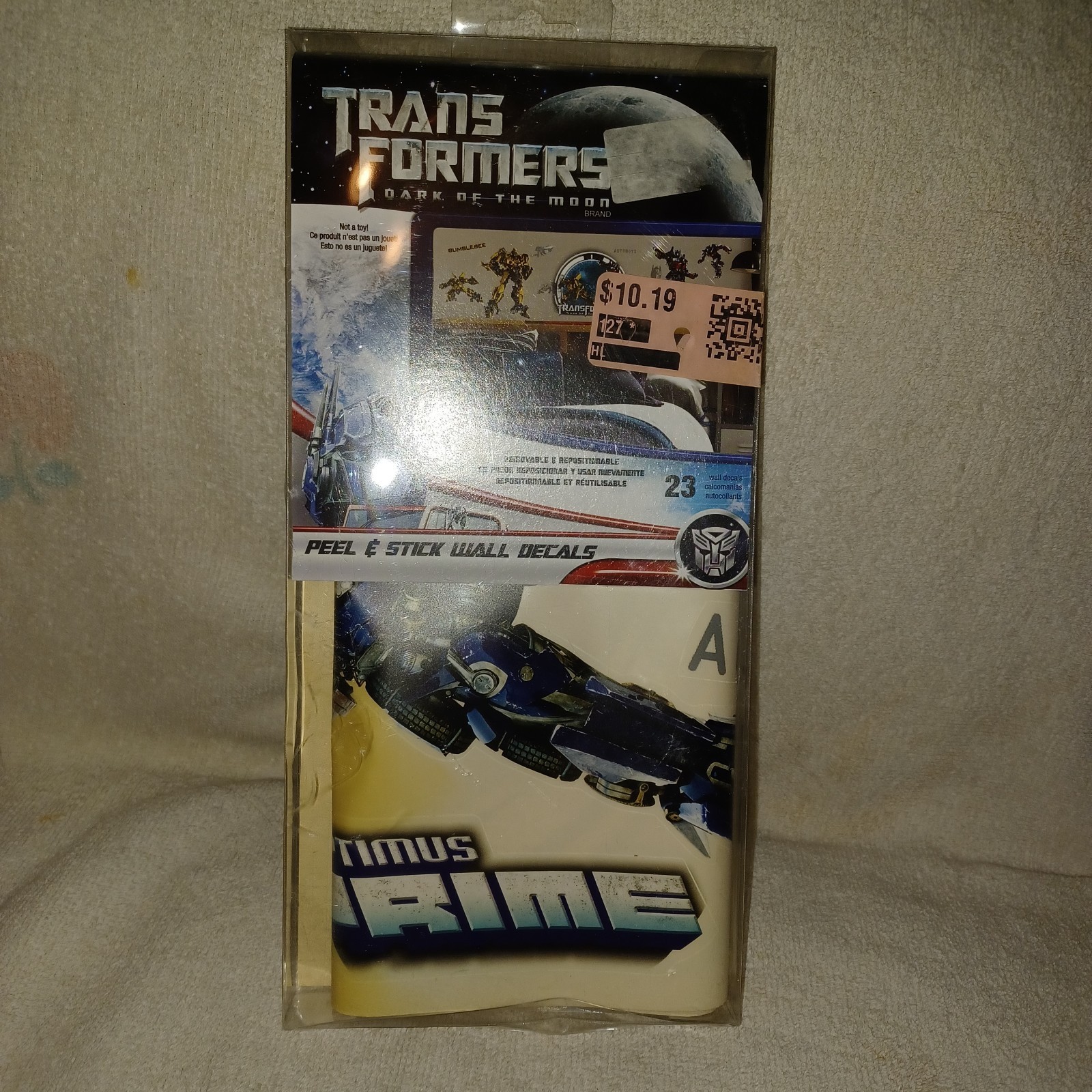 Transformers Dark Of Moon Peel & Stick Wall Decals Bumblebee Optimus Prime (ZW)