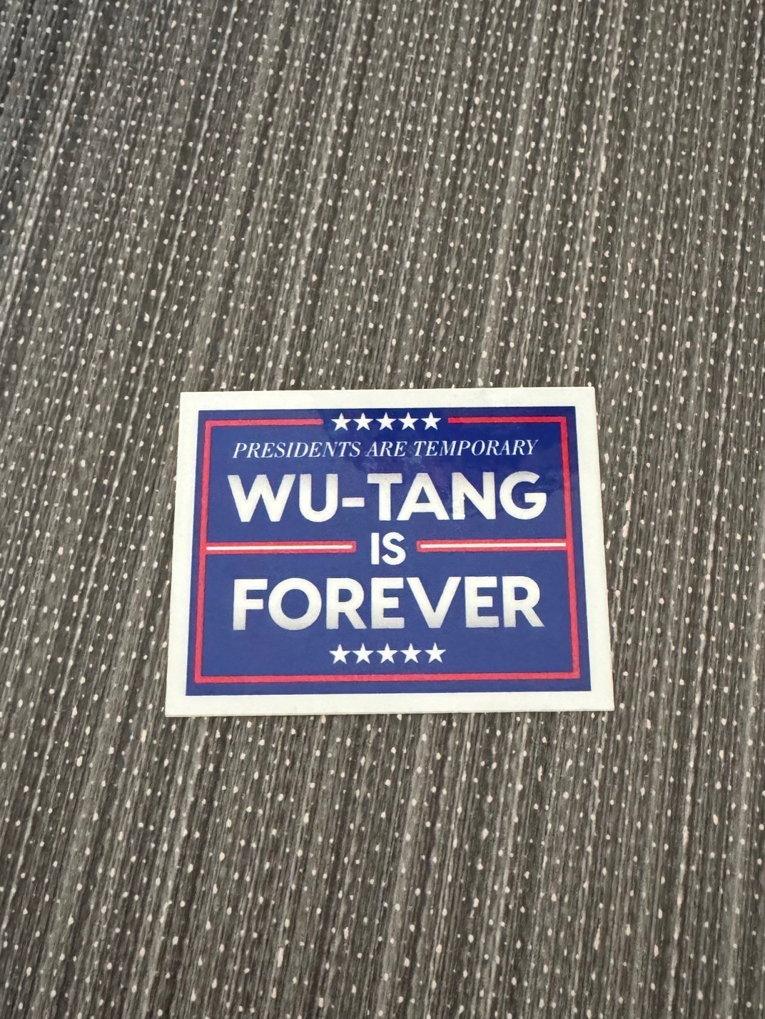 WU TANG IS FOREVER 2.59" x 2" Glossy Rectangle Sticker NEW